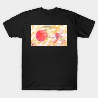 Chalkboard happy  dragonfly and the sun T-Shirt